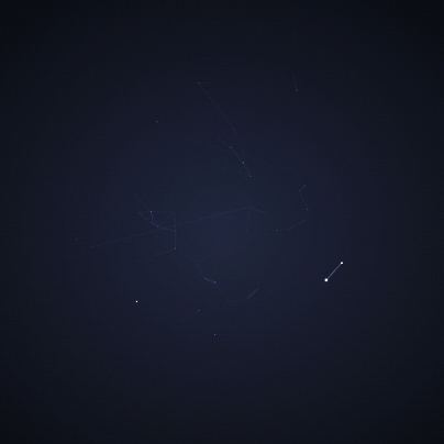 Thinking: the web draws in to a few bright points.